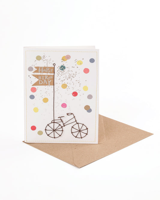 Fahrradkarte Happy Birthday