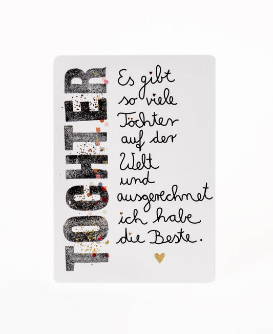 Postkarte Tochter