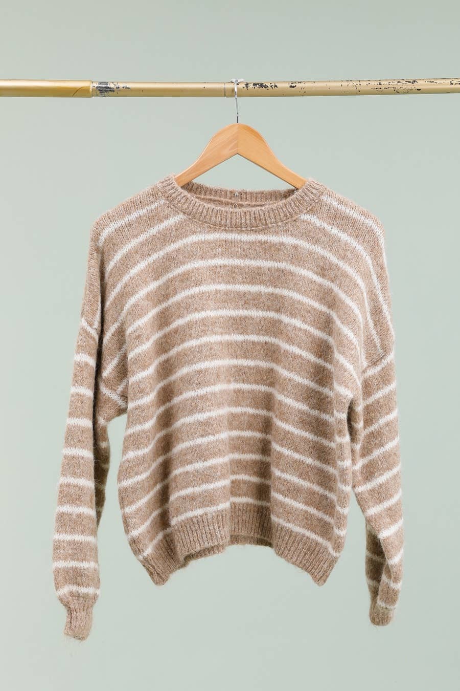 Gestreifter Pullover Beige