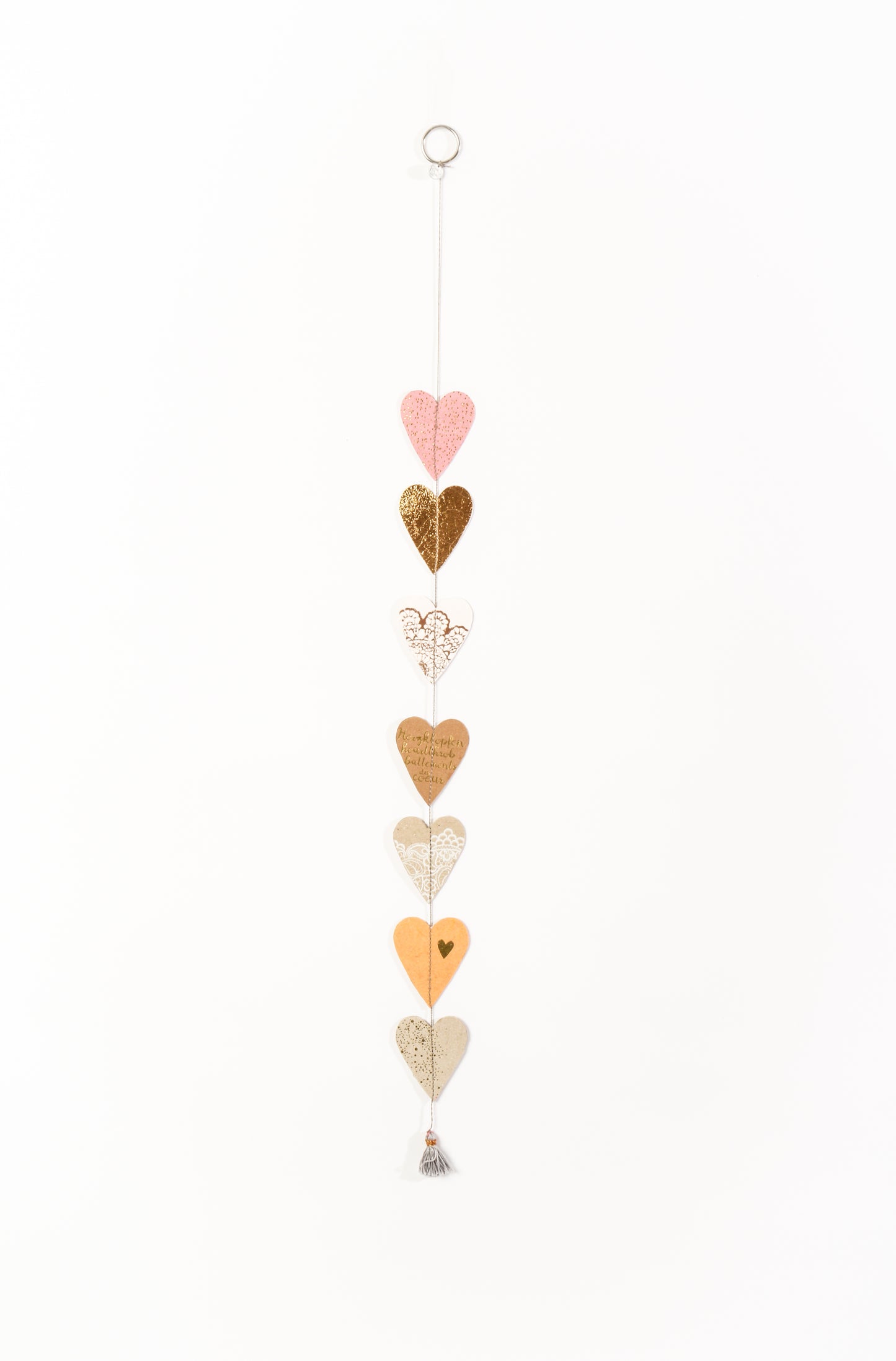 Herzkette "Herzklopfen" grau