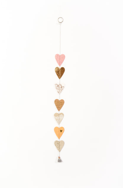 Herzkette "Herzklopfen" grau