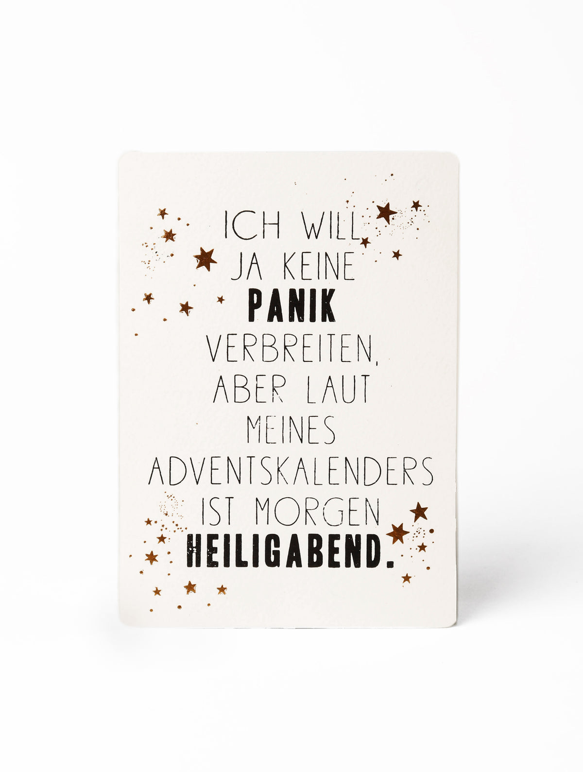 Winter Postkarten. Ich will ja keine Panik...
