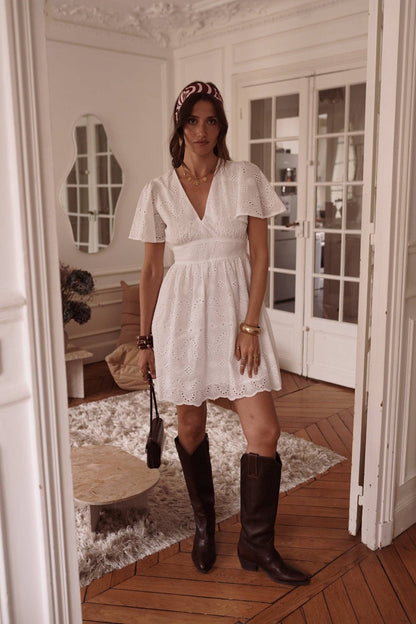 Kleid Jalen: Weiß / M/L