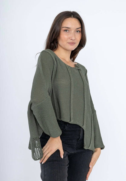 Pullover aus 100 % Baumwolle: Anthrazitgrau