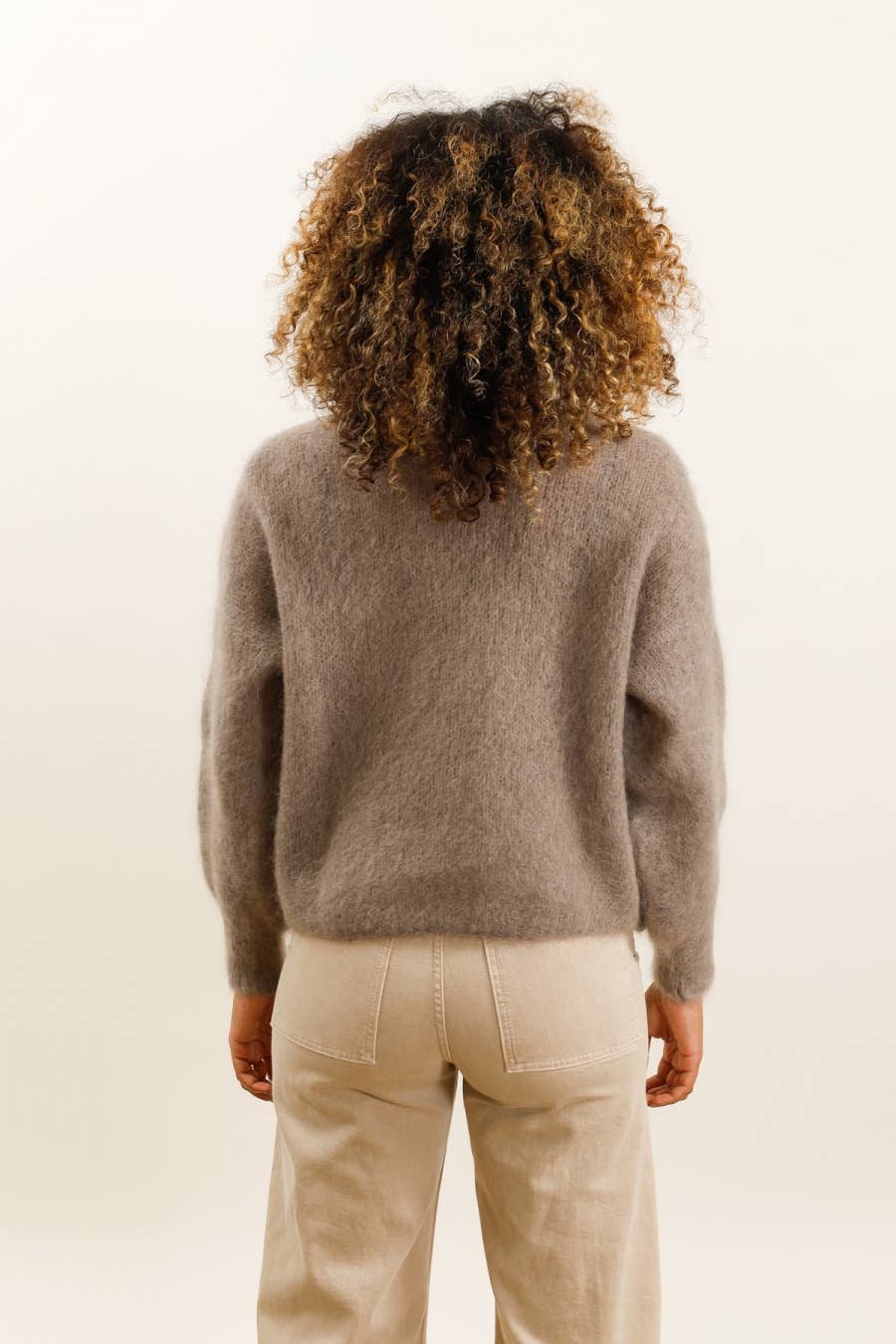 Mohair-Cardigan Anthrazit