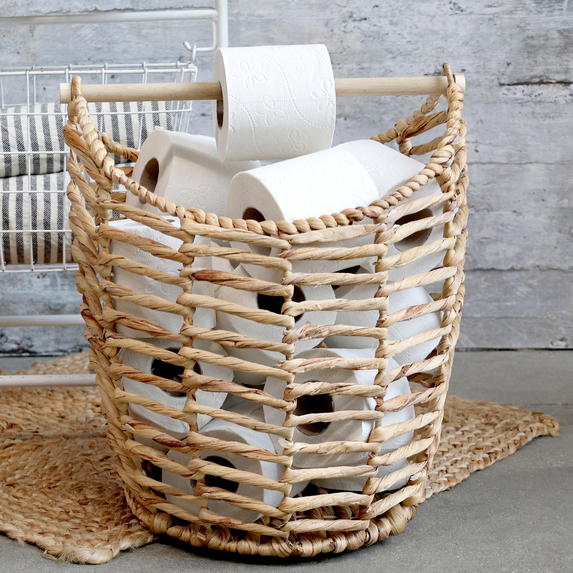 Toilettenpapierhalter Korb naturfarben – Wandelbar ~Möbel- & Raumgestaltung~
