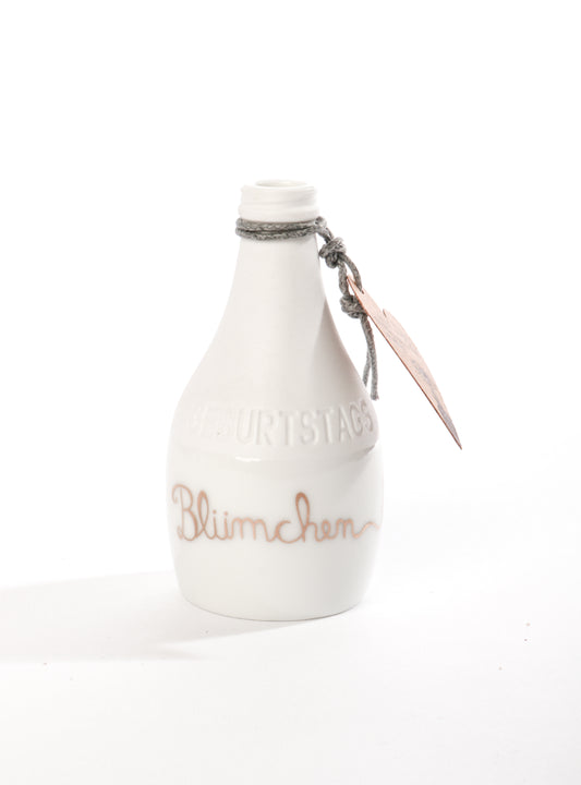 Mini Flaschenvase "Geburtstagsblümchen"
