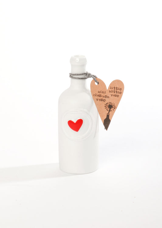 Mini Flaschenvase "Herz"