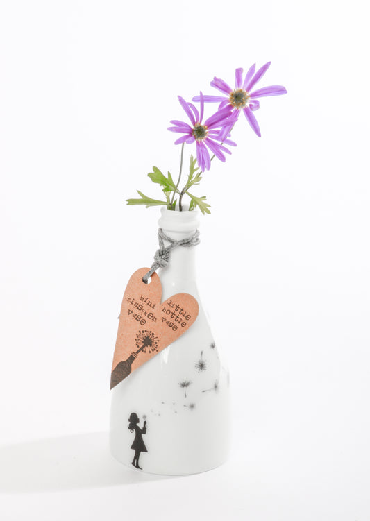 Mini Flaschenvase "Pusteblume"