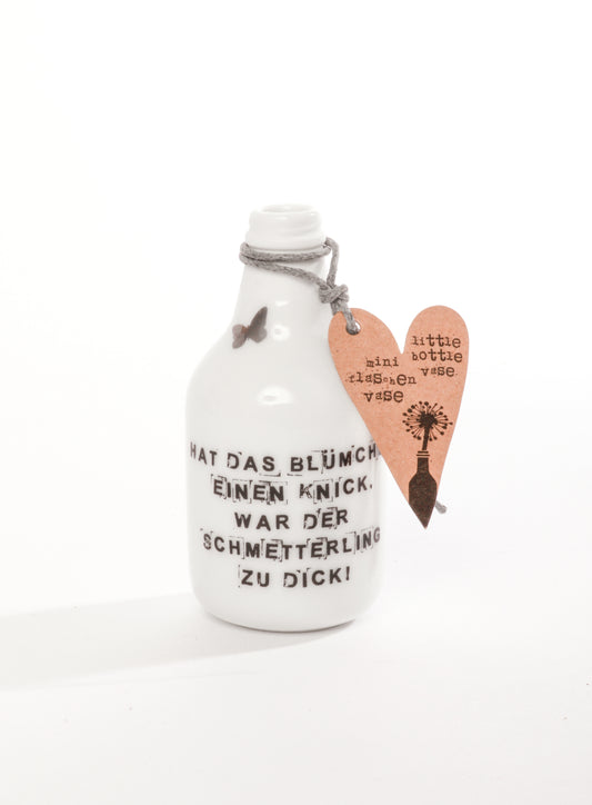 Mini Flaschenvase "Schmetterling"
