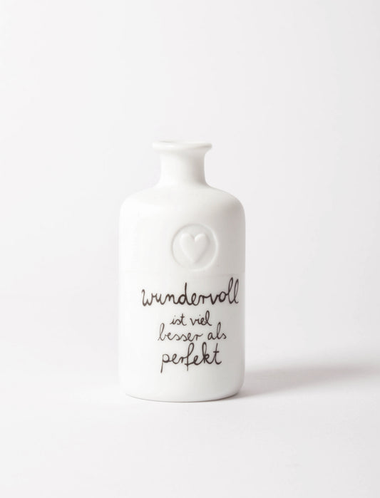 Mini Flaschenvase "Wundervoll.."