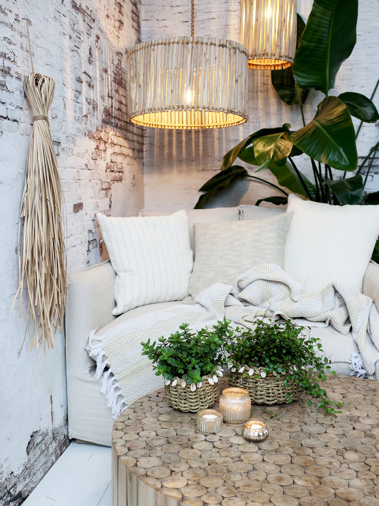 Kissenbezug mit Streifen