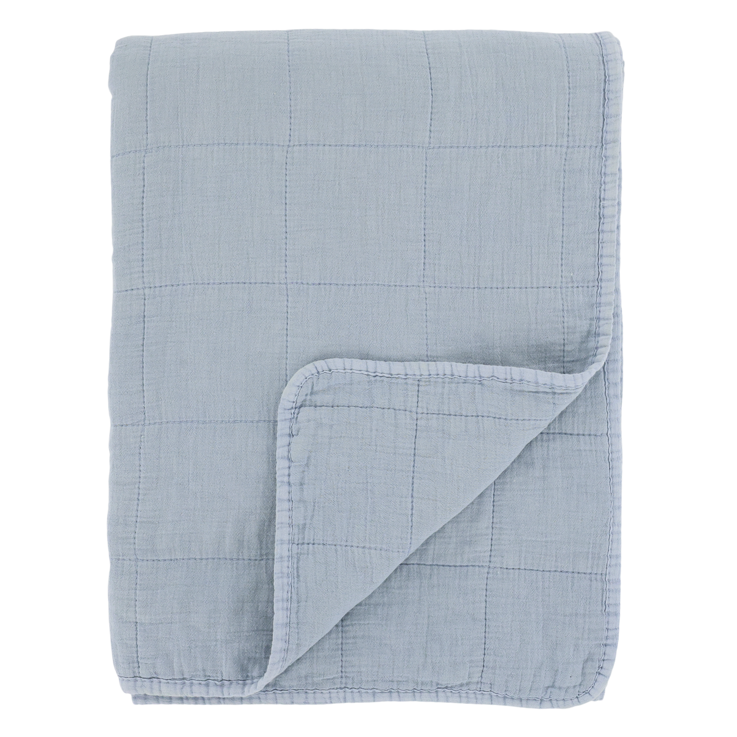 Decke / Tagesdecke / Quilt Vintage sky blue 180x130 cm