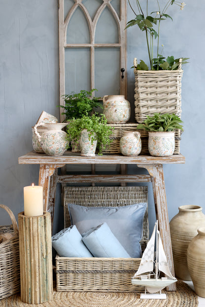 Decke / Tagesdecke / Quilt Vintage sky blue 180x130 cm