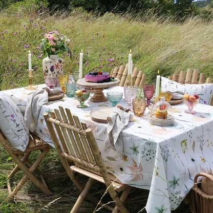 Tischdecke  mit Blumendruck