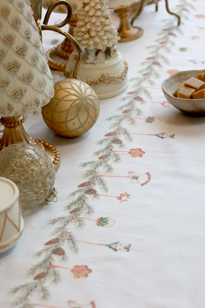 Tischdecke mit Girlanden 240x140 cm