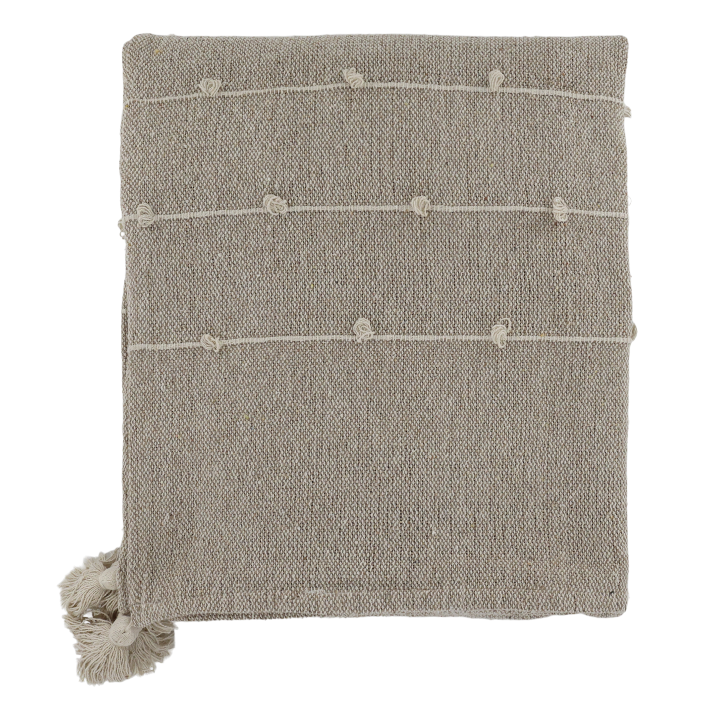 Decke / Bettdecke aus Garnüberschuss latte 260x240cm