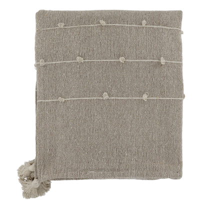 Decke / Bettdecke aus Garnüberschuss latte 260x240cm