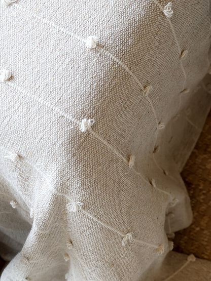 Decke / Bettdecke aus Garnüberschuss latte 260x240cm