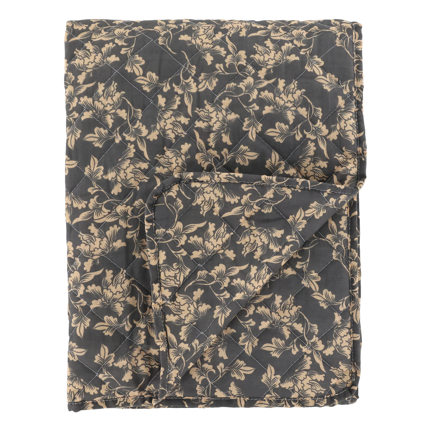 Decke / Tagesdecke / Quilt mit Blumenmuster 180x130 cm