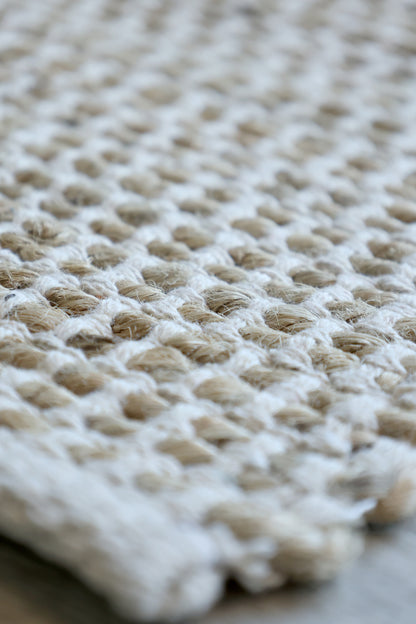 Teppich Jute und Baumwolle 90x60 cm