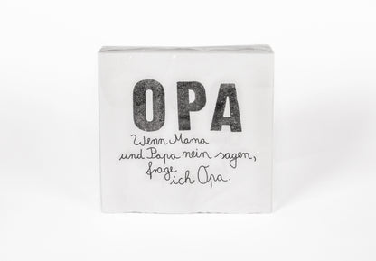 Familien Servietten. Opa