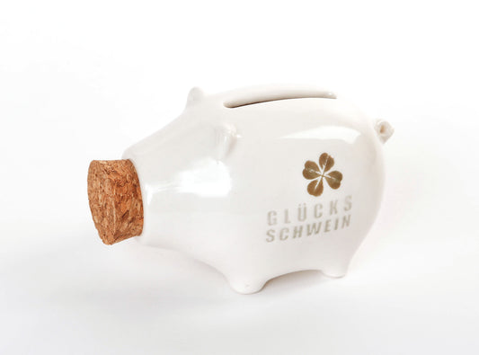 Kleines Schweinchen Glücksschwein. Sparschwein