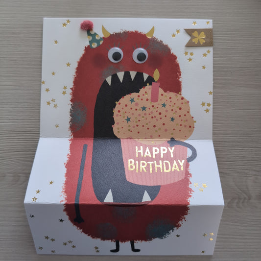 Monsterkarte "rotes Monster"