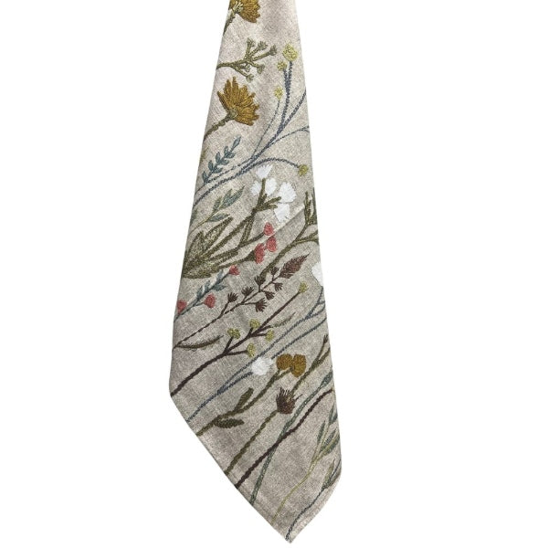 Geschirrhandtuch 50x70 cm wild flower, beige background