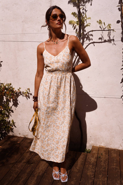 Céthia-Kleid: Gelb / L
