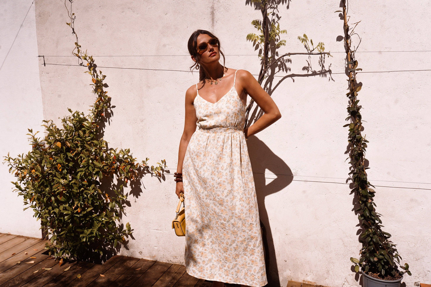 Céthia-Kleid: Gelb / L