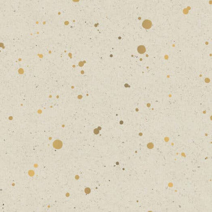 Geschenkpapierrolle - Zufällige Punkte – Gras/Gold