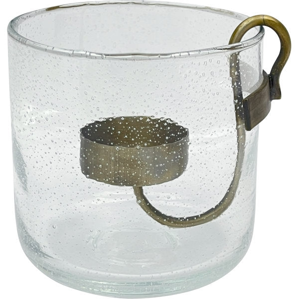 Windlicht mit Kerzenhalter für Teelichter VERRE