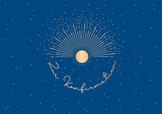 Konfirmationskarte Sonne