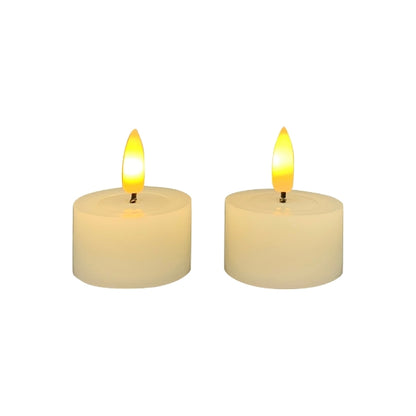 LED Teelicht im 2er Set Creme