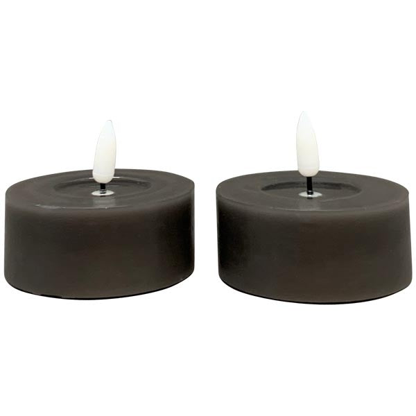 LED Teelicht Set /2 Lumière, schwarz