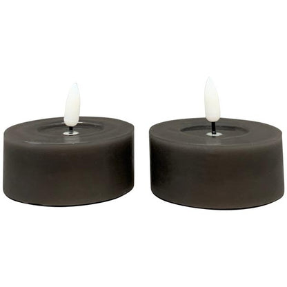 LED Teelicht Set /2 Lumière, schwarz