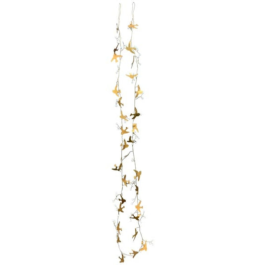 Girlande / Kette Vogel Gold Messing