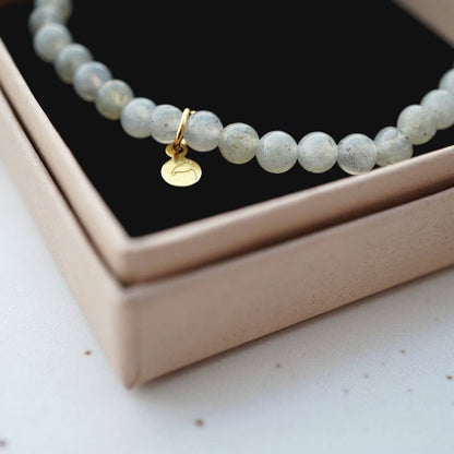 PEARL Armband: Aquamarin