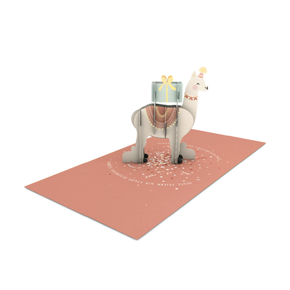"Lama" Pretty PopUp Cards