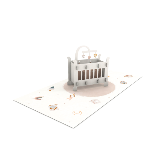 "Zur Geburt" Pretty PopUp Cards