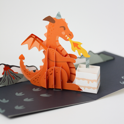 "Drachenstarke Geburtstagsgrüße" Pretty PopUp Cards