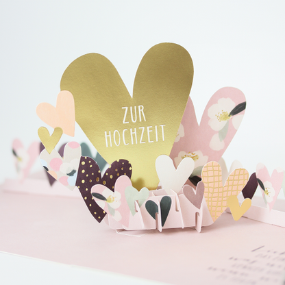 "Zur Hochzeit" Pretty PopUp Cards