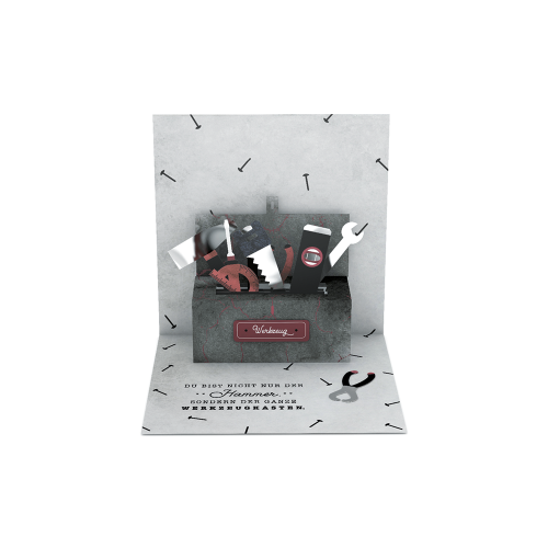"Du bist nicht nur der Hammer..." Pretty PopUp Cards
