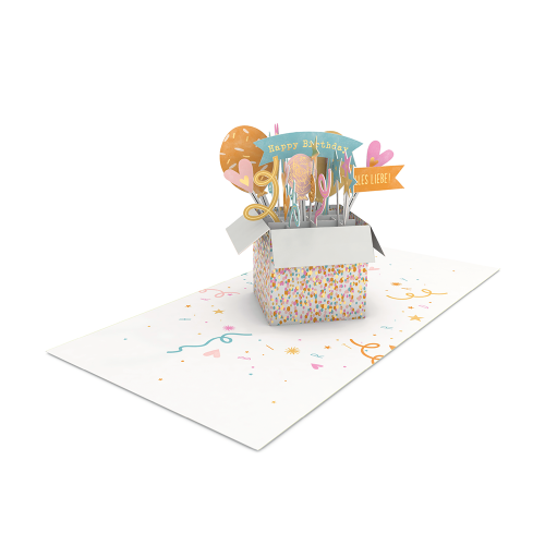 "Happy Birthday Alles Liebe!" Pretty PopUp Cards