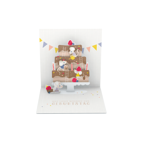 "Alle liebe Wünsche" Pretty PopUp Cards