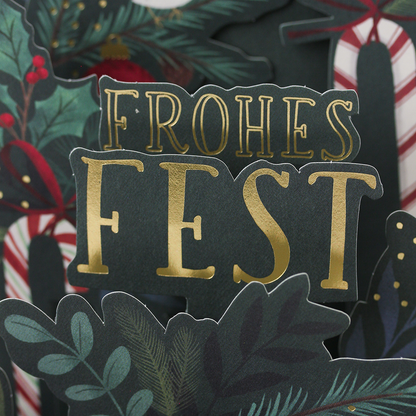 "Fröhliche Weihnachten" Pretty PopUp Cards