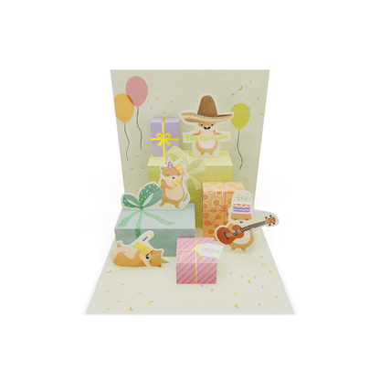 "Lass dich feiern" Pretty PopUp Cards