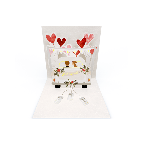"Just Married" Pretty PopUp Cards