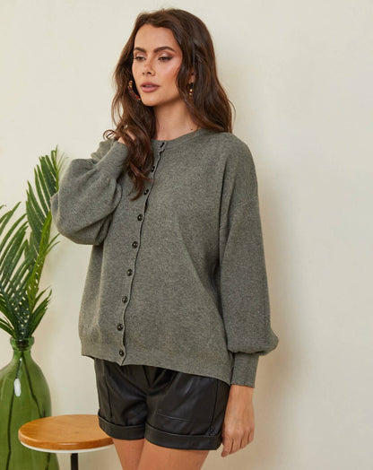 Strick-Cardigan Blaue Jeans